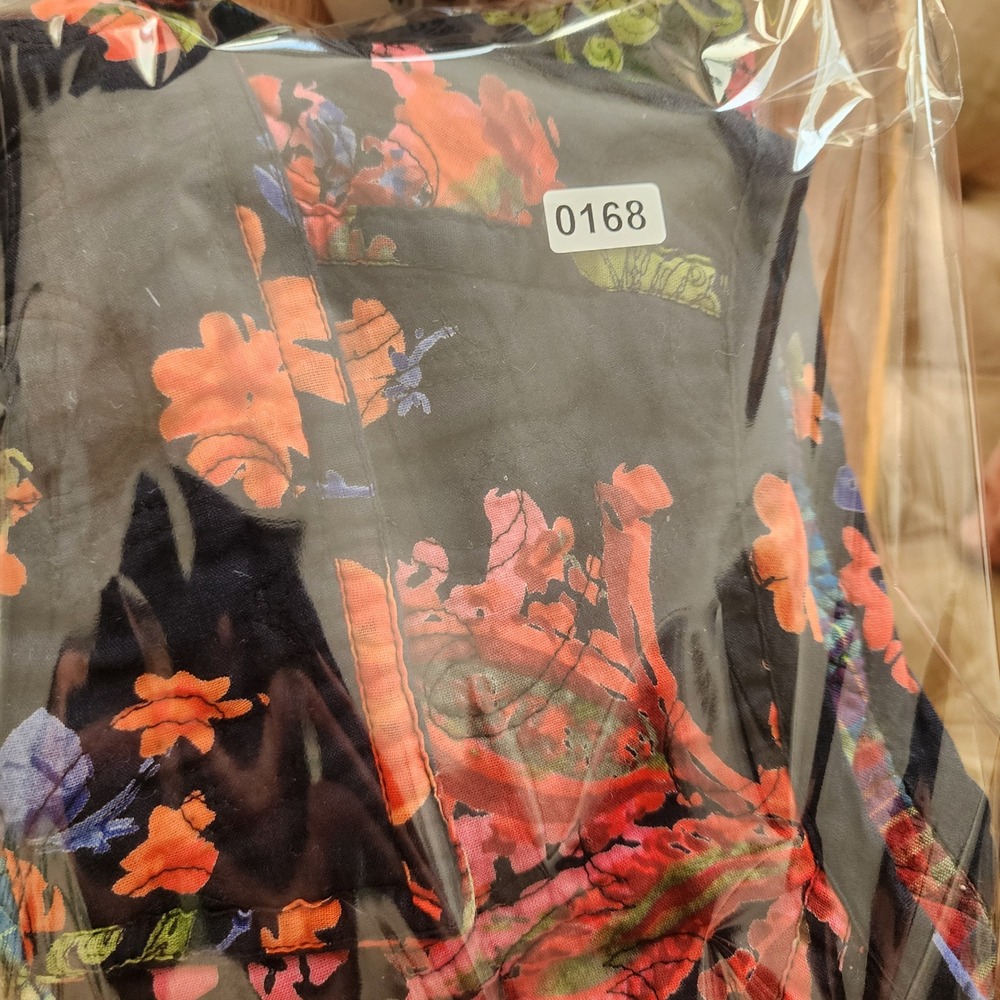 Blair Womens Quilted Floral Paisley Vest Black Multi Color Plaid Lined Large - Picture 9 of 9